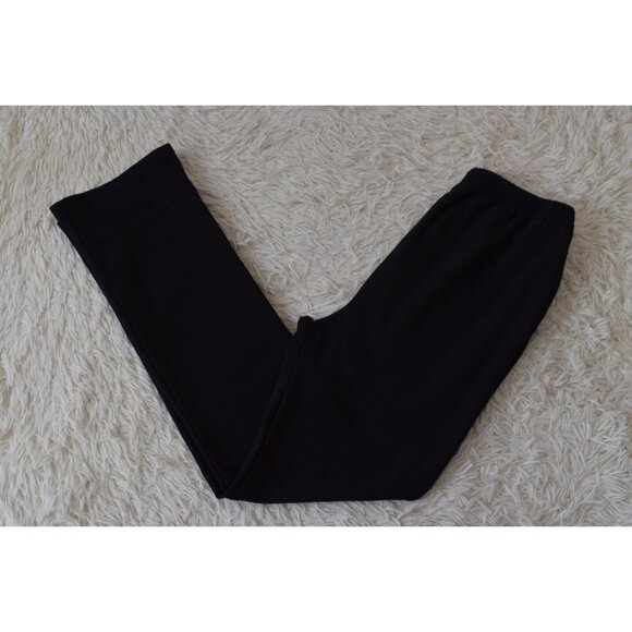 Vintage 80s Black Stretch Pants by AVON size L | 30-34‎ waist - Picture 7 of 9